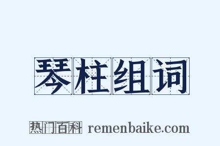 琴柱组词是什么意思的图片